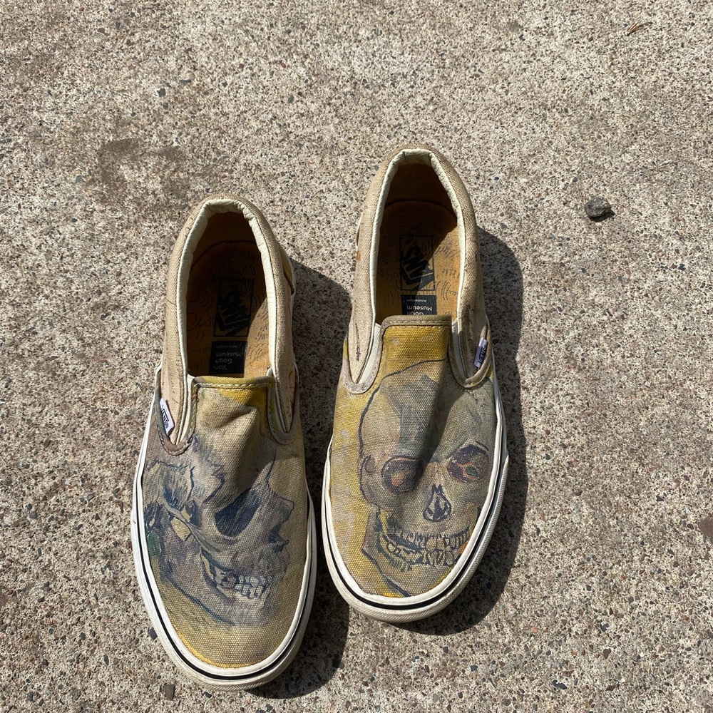 Van Gogh skull Vans